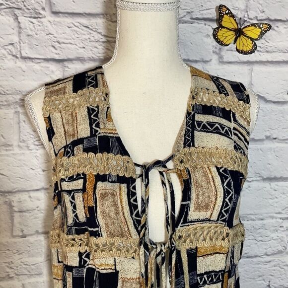 JOSEPH Ribkoff Petite Tie Front Sleeveless Blouse - Picture 3 of 6